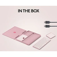 Logitech Casa Pop-Up Desk Kit with Laptop Stand, Keyboard & Touchpad for Laptop/MacBook (10-17") - Bohemian Blush