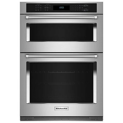 Kitchenaid 30" 6.4 Cu. Ft. Combination True Convection Electric Wall Oven (KOEC530PPS) - Stainless