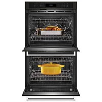Four mural électrique double à convection véritable 8,6 pi³ 30 po de KitchenAid (KOED527PBS) - Acier inoxydable noir