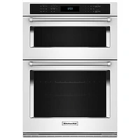 Kitchenaid 30" 6.4 Cu. Ft. Combination True Convection Electric Wall Oven (KOEC530PWH) - White