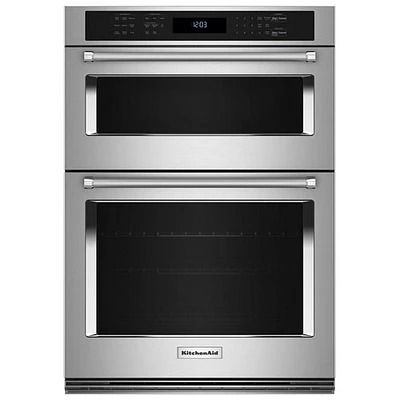 Four mural électrique combiné à convection véritable de 6,4 pi³ 30 po de KitchenAid (KOEC530PSS) - Acier inoxydable