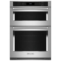 Kitchenaid 30" 6.4 Cu. Ft. Combination True Convection Electric Wall Oven (KOEC530PSS) -Stainless Steel