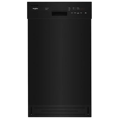 Lave-vaisselle encastrable 18 po 50 dB avec cuve en inox et troisième panier de Whirlpool (WDPS5118PB) - Noir
