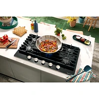 KitchenAid 30" 5-Burner Gas Cooktop (KCGG530PBL) - Black