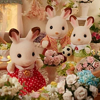 Calico Critters Chocolate Rabbit Family Playset