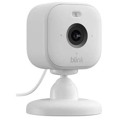 Caméra IP HD 1080p d'extérieur/d'intérieur Wi-Fi Mini 2 de Blink - Blanc