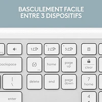 Logitech K950 Signature Slim Wireless Keyboard - Off-White - English - Only at Best Buy