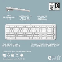 Logitech K950 Signature Slim Wireless Keyboard - Off-White - English - Only at Best Buy
