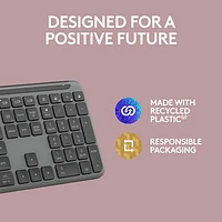 Logitech K950 Signature Slim Wireless Full-Size Keyboard - Graphite - English