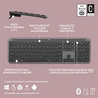 Logitech K950 Signature Slim Wireless Full-Size Keyboard - Graphite - English