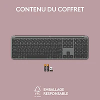Logitech K950 Signature Slim Wireless Full-Size Keyboard - Graphite - English