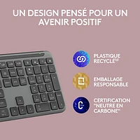 Logitech K950 Signature Slim Wireless Full-Size Keyboard - Graphite - English