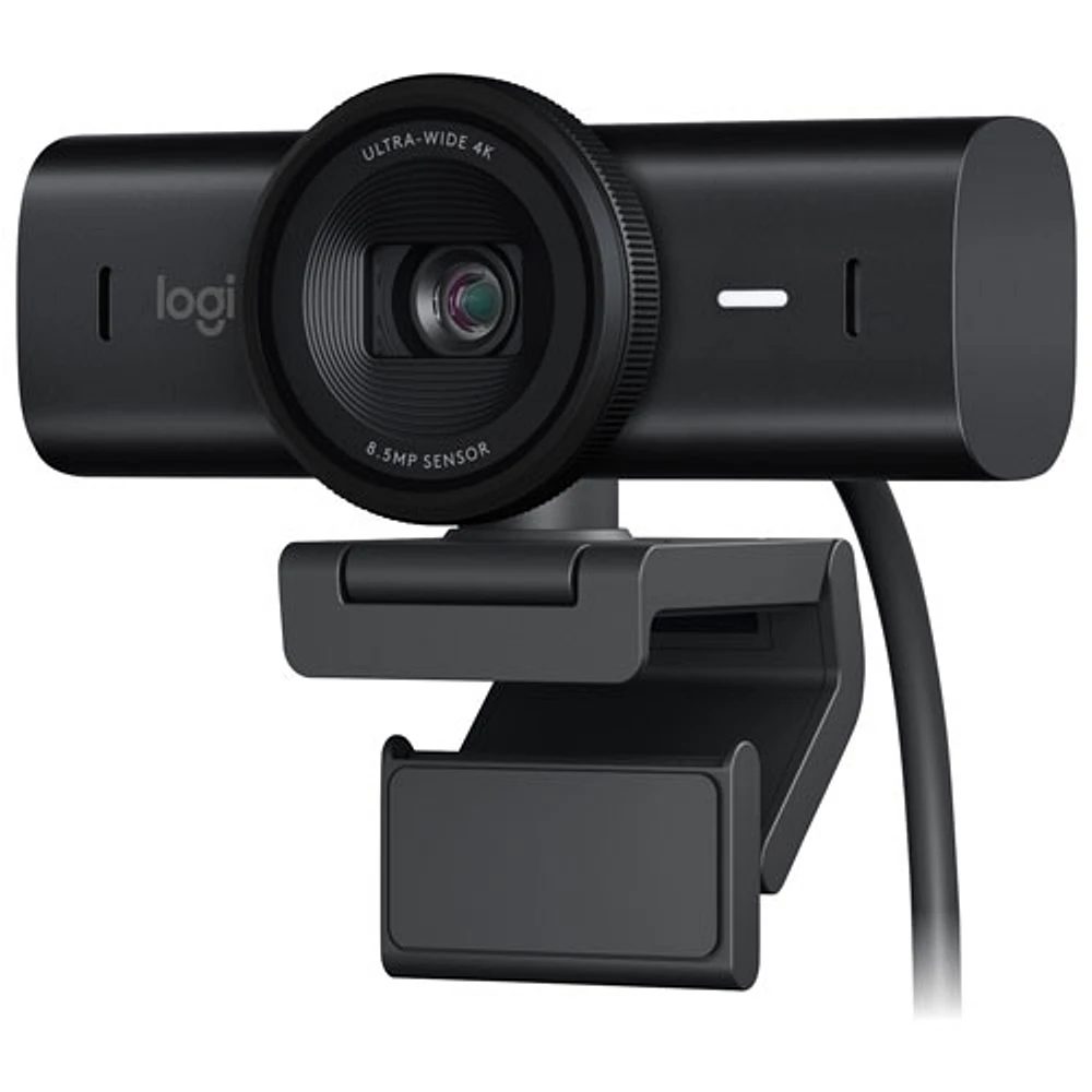 Caméra Web Ultra HD 4K MX Brio de Logitech - Noir
