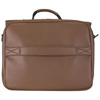 Bugatti Portos Solid 15.6" Laptop Briefcase Bag - Cognac
