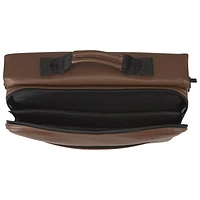 Bugatti Portos Solid 15.6" Laptop Briefcase Bag - Cognac