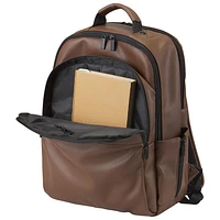 Bugatti Portos Solid 15.6" Laptop Backpack - Cognac