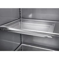 KitchenAid 42" 25.1 Cu Ft Side-By-Side Refrigerator w/ Water & Ice Dispenser (KBSD702MSS) -PrintShield Stainless