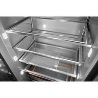 KitchenAid 42" 25.1 Cu Ft Side-By-Side Refrigerator w/ Water & Ice Dispenser (KBSD702MSS) -PrintShield Stainless