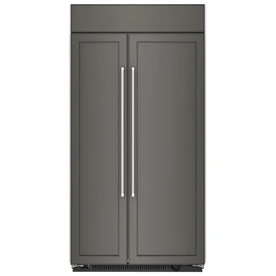 Réfrigérateur à congélateur juxtaposé de 25,5 pi³ et 42 po de KitchenAid (KBSN702MPA) - Prêt pour panneau