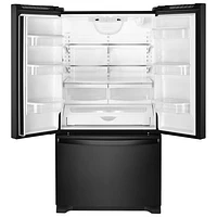 Whirlpool 33" 22.1 Cu. Ft. French Door Refrigerator with Water Dispenser (WRFF5333PB) - Black