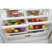 Whirlpool 33" 22.1 Cu. Ft. French Door Refrigerator with Water Dispenser (WRFF5333PB) - Black