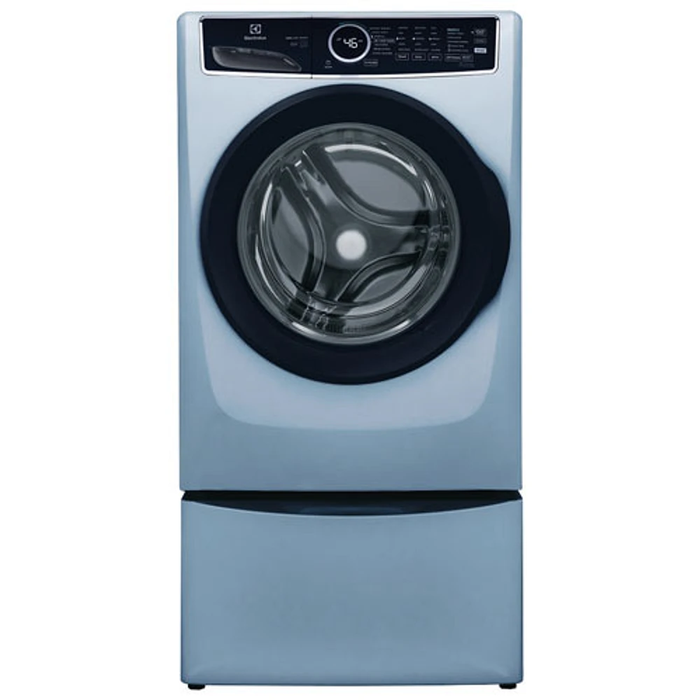 Laveuse à vapeur à chargement frontal haute efficacité de 5,2 pi³ d'Electrolux (ELFW7437AG) - Bleu glacier