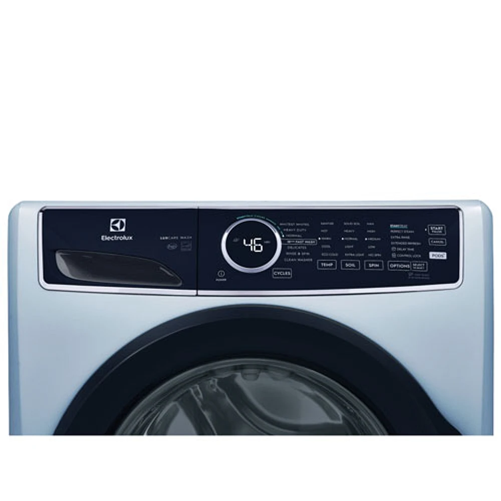 Laveuse à vapeur à chargement frontal haute efficacité de 5,2 pi³ d'Electrolux (ELFW7437AG) - Bleu glacier