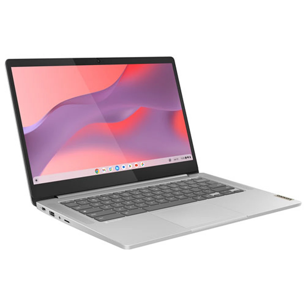 Chromebook tactile 14 po IdeaPad Slim 3 de Lenovo - Gris nuage (MediaTek Kompanio 520/eMMC 128 Go/RAM 8 Go)
