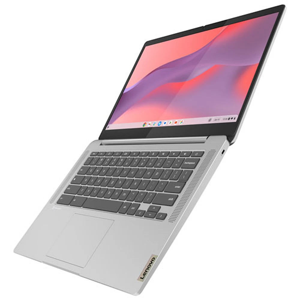 Chromebook tactile 14 po IdeaPad Slim 3 de Lenovo - Gris nuage (MediaTek Kompanio 520/eMMC 128 Go/RAM 8 Go)