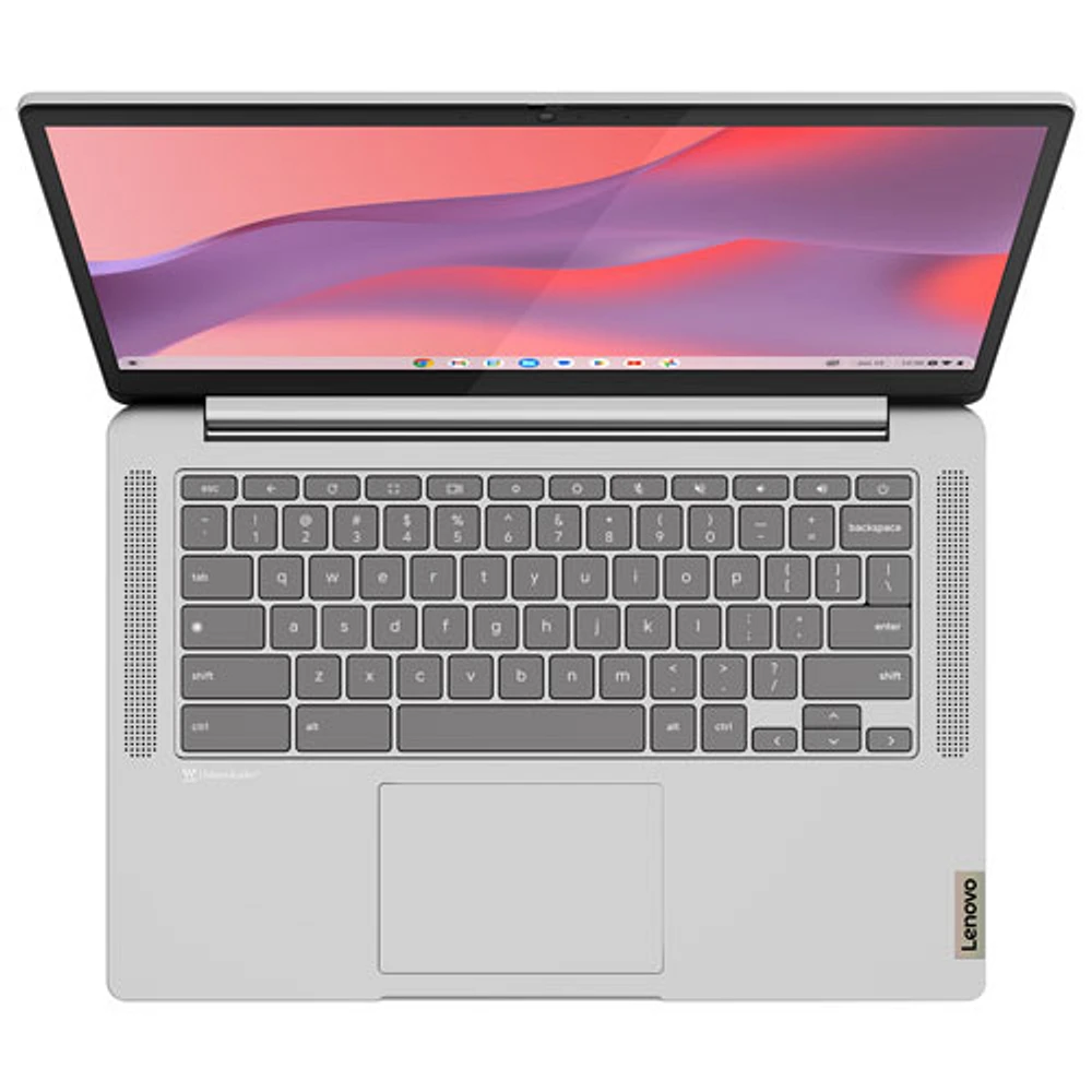 Chromebook tactile 14 po IdeaPad Slim 3 de Lenovo - Gris nuage (MediaTek Kompanio 520/eMMC 128 Go/RAM 8 Go)