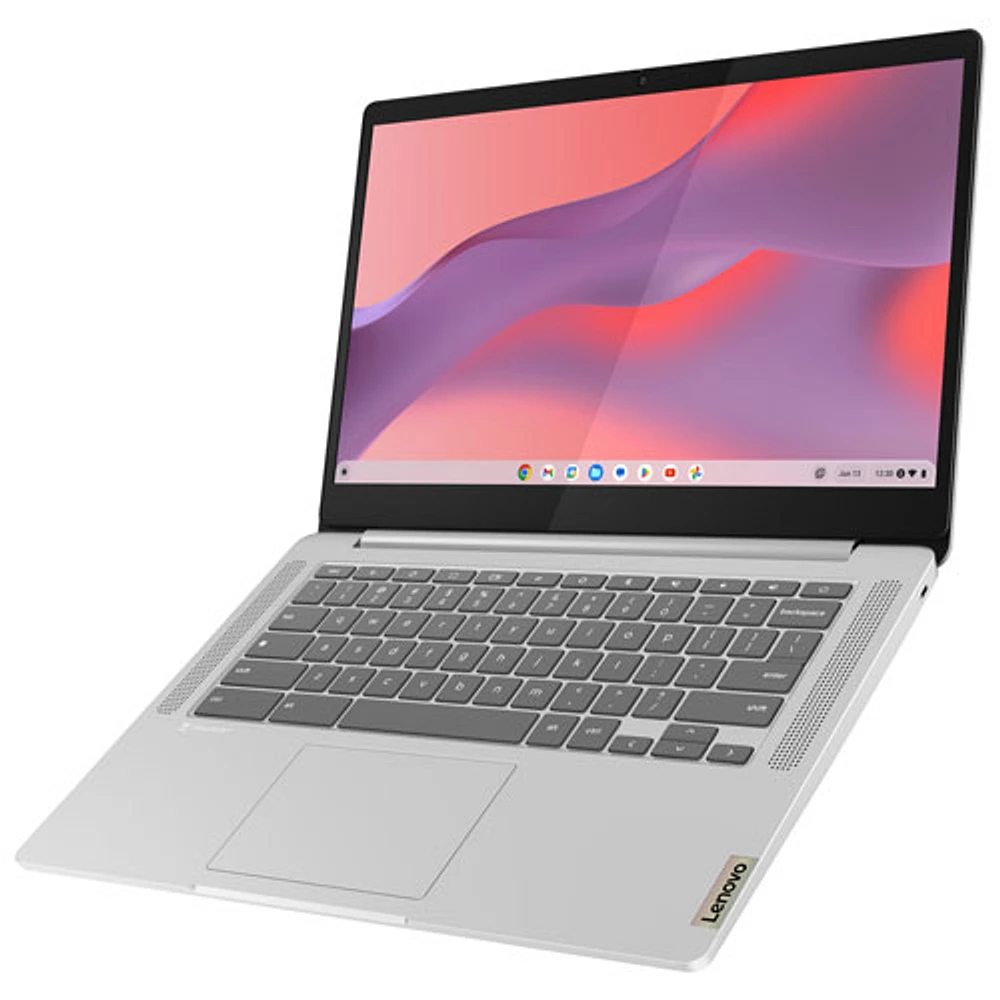 Chromebook tactile 14 po IdeaPad Slim 3 de Lenovo - Gris nuage (MediaTek Kompanio 520/eMMC 128 Go/RAM 8 Go)
