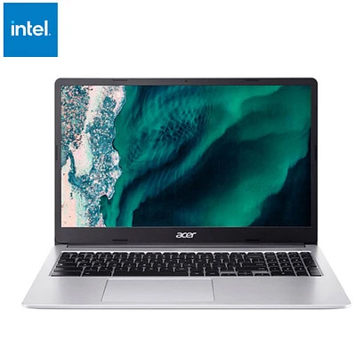 Chromebook de 15,6 po d'Acer - Argenté (Celeron N4500 d'Intel/128 Go/RAM 8 Go/ChromeOS)
