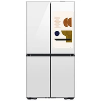 Samsung BESPOKE 36" 22.5 Cu Ft Counter Depth 4-Door French Door Refrigerator w/ Family Hub (RF23DB990012AC) -White