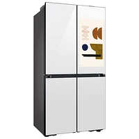 Samsung BESPOKE 36" 22.5 Cu Ft Counter Depth 4-Door French Door Refrigerator w/ Family Hub (RF23DB990012AC) -White
