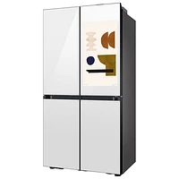 Samsung BESPOKE 36" 22.5 Cu Ft Counter Depth 4-Door French Door Refrigerator w/ Family Hub (RF23DB990012AC) -White
