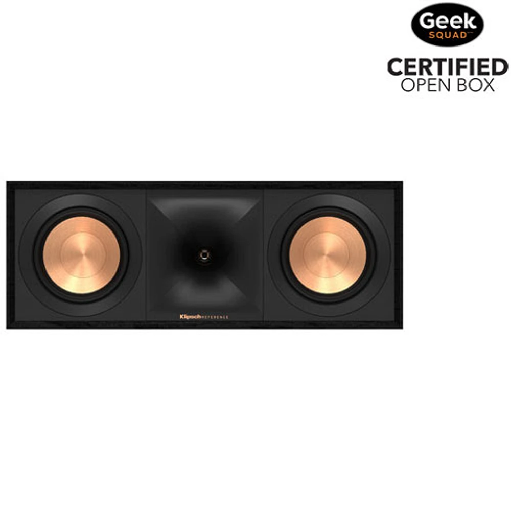 Boîte ouverte - Haut-parleur de canal central à 2 voies de 400 W Dual R50C de Klipsch - Noir
