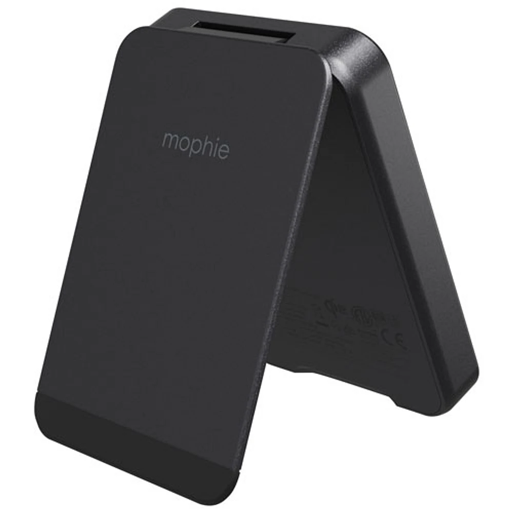 Chargeur portable de 5000 mAh avec support Snap+ Qi2 de Mophie - Noir