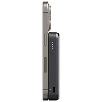 Chargeur portable de 5000 mAh avec support Snap+ Qi2 de Mophie - Noir