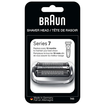 Tête de rechange de rasoir électrique série 7 de Braun - Argenté
