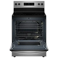 Whirlpool 3 Series 30" 5.3 Cu. Ft. Self-Clean 4-Element Freestanding Electric Range (YWFES3530RS) - SS