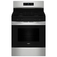 Whirlpool 3 Series 30" 5.3 Cu. Ft. Self-Clean Freestanding Gas Range (WFGS3530RS) - Stainless Steel