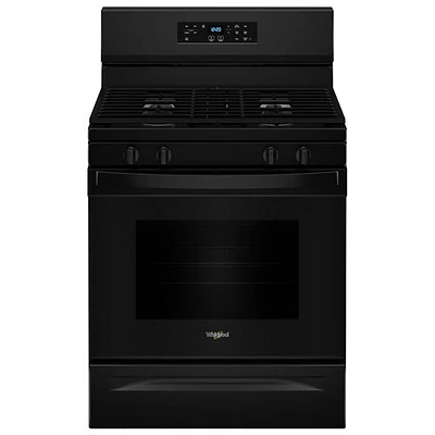 Whirlpool 3 Series 30" 5.3 Cu. Ft. Self-Clean Freestanding Gas Range (WFGS3530RB) - Black