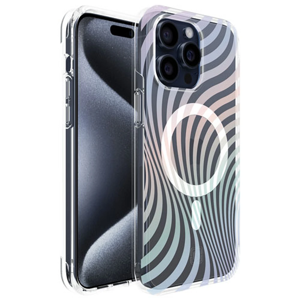 Incipio Forme Fitted Hard Shell Case for iPhone 15 Pro Max - Hypnowave Iridesccent