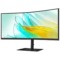 Moniteur de jeu FreeSync ACL incurvé AV QHD 100 Hz 34 po GTG 5 ms ViewFinity S6 de Samsung (LS34C654UANXGO) - Noir