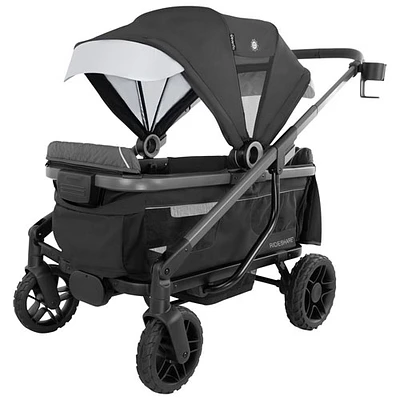 Chariot poussette double Shyft Rideshare d'Evenflo - Noir sterling