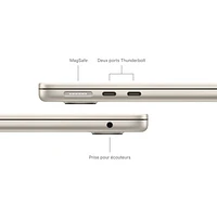 Apple MacBook Air 13" w/ Touch ID (2024) - Starlight (Apple M3 Chip / 512GB SSD / 16GB RAM) - French