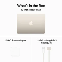 Apple MacBook Air 13" w/ Touch ID (2024) - Starlight (Apple M3 Chip / 512GB SSD / 16GB RAM) - French