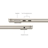 Apple MacBook Air 13" w/ Touch ID (2024) - Starlight (Apple M3 Chip / 512GB SSD / 16GB RAM) - French