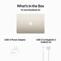 Apple MacBook Air 15" w/ Touch ID (2024) - Starlight (Apple M3 Chip / 512GB SSD / 16GB RAM) - French
