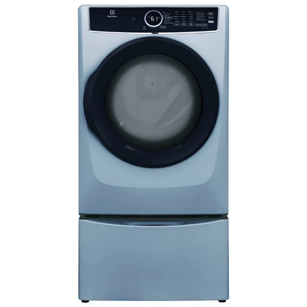Sécheuse électrique à vapeur et à chargement frontal de 8,0 pi³ d'Electrolux (ELFE743CAG) - Bleu glacier